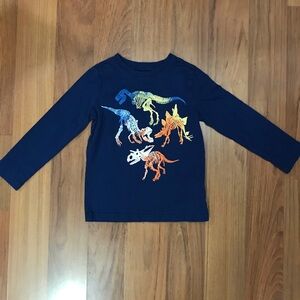 Oshkosh Little Boy’s Dino Graphic Long Sleeve Tee Size 4T